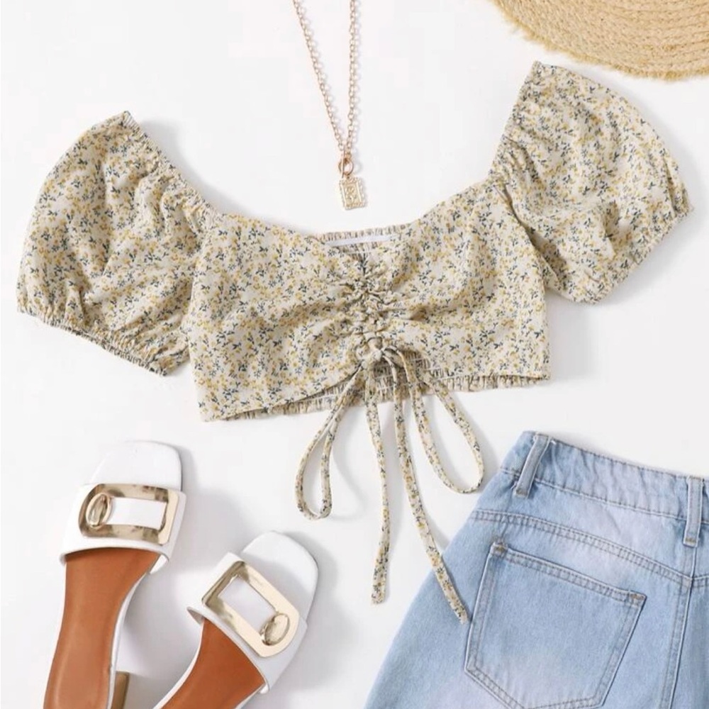 ruched crop